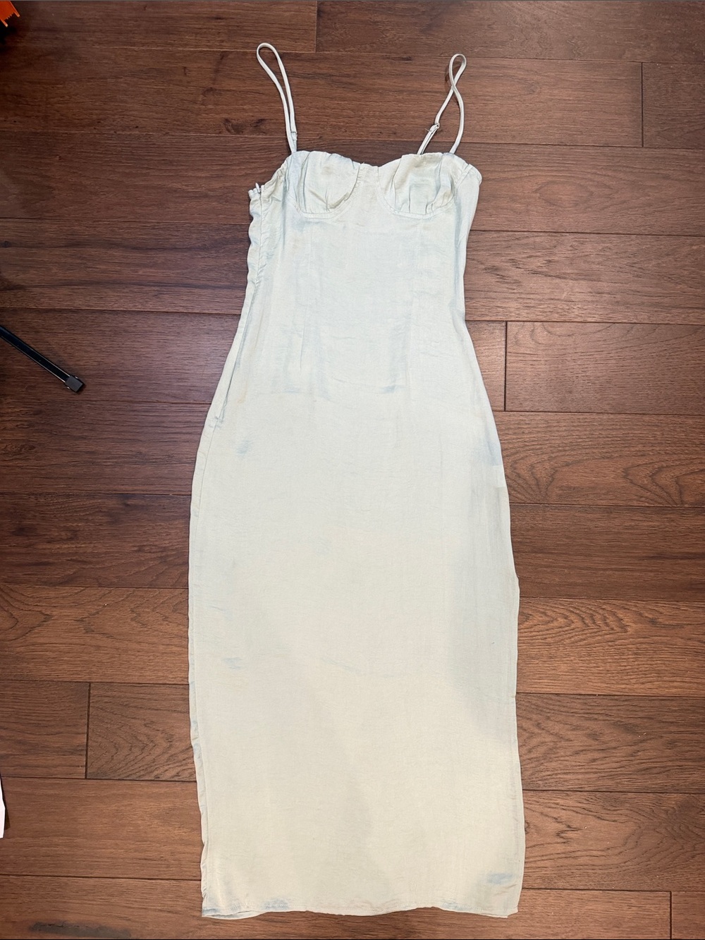 Princess Polly Light Green Maxi Slip Dress Size 0 - C33-088